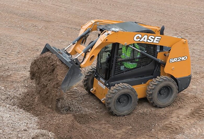 CASE skid steer loader in action