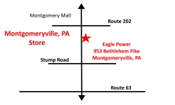 Montgomeryville, PA Eagle Power & Equipment location map