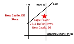 New Castle, DE Eagle Power & Equipment location map