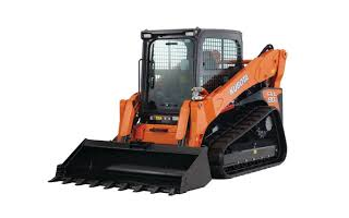 An orange Kubota skid steer