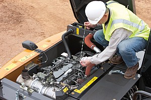 Checking the oil on Case equipment