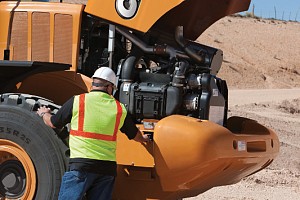 A service worker working on a Case loader