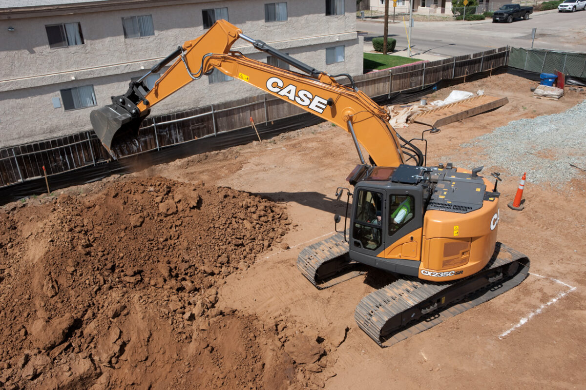 CASE excavator near Doylestown