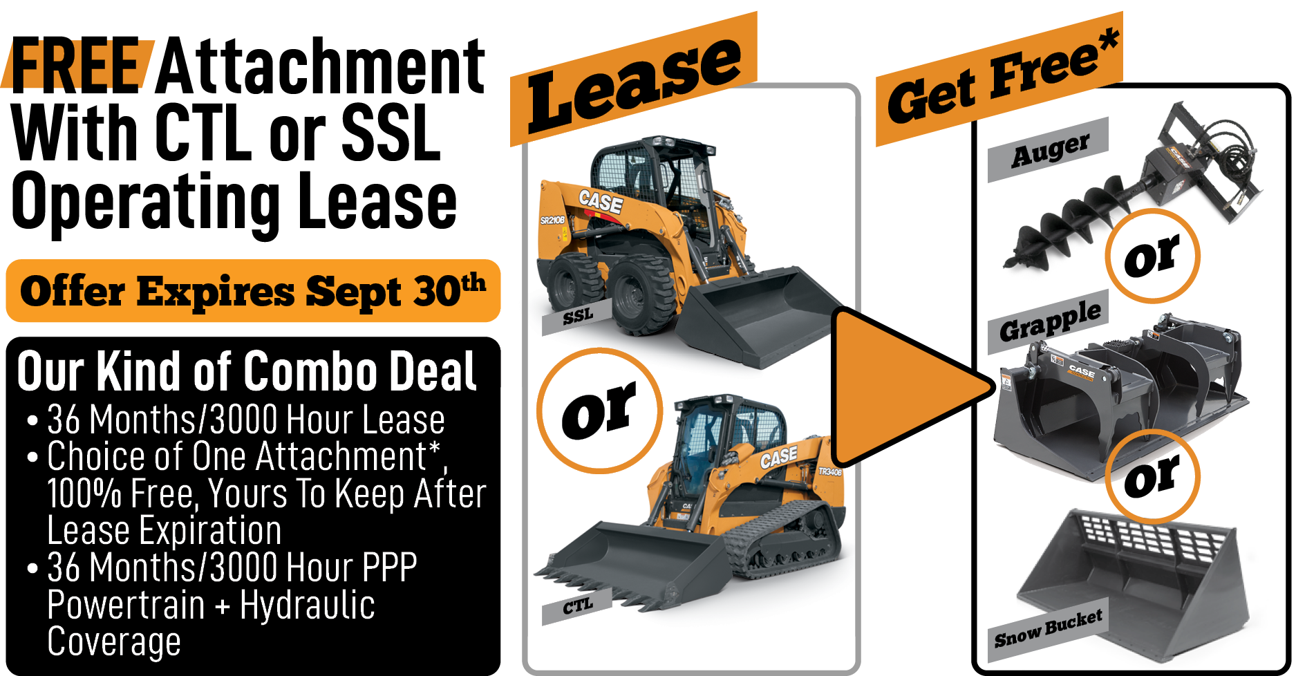 FREE Attachment With CTL or SSL Operating Lease