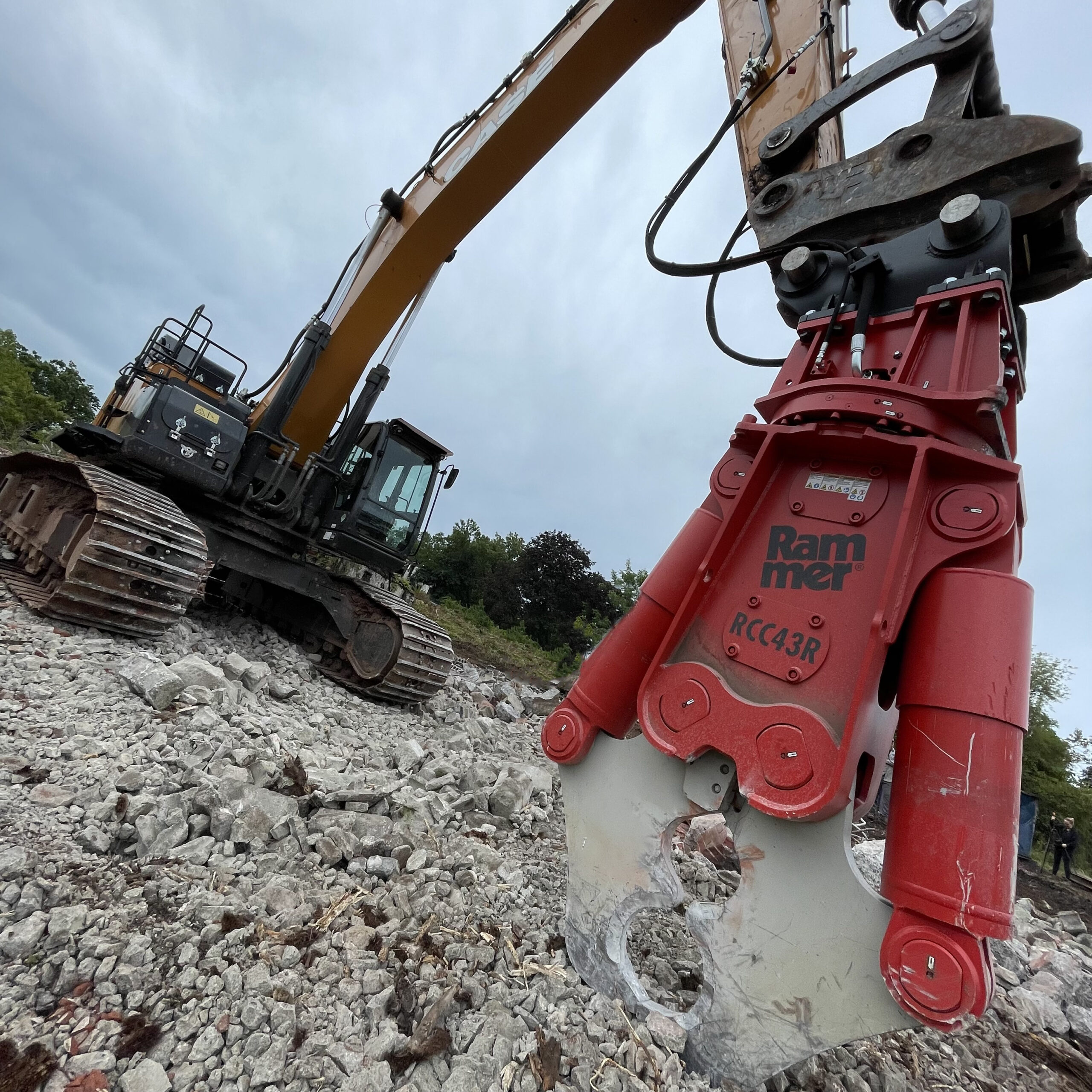 Monster Demolition Cutters For This CASE Excavator